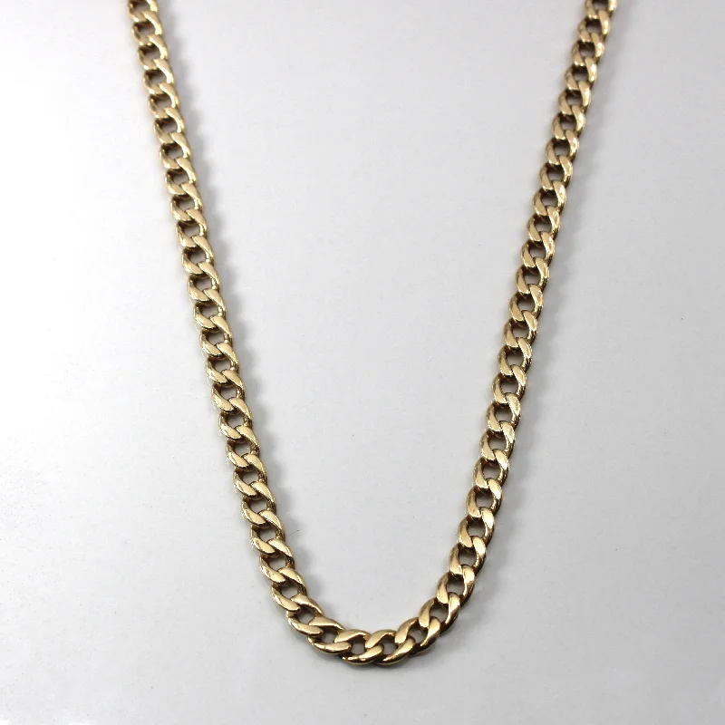 Sparkle For Less – Shop Jewelry Deals Now Yellow Gold Curb Link Chain | 22"|