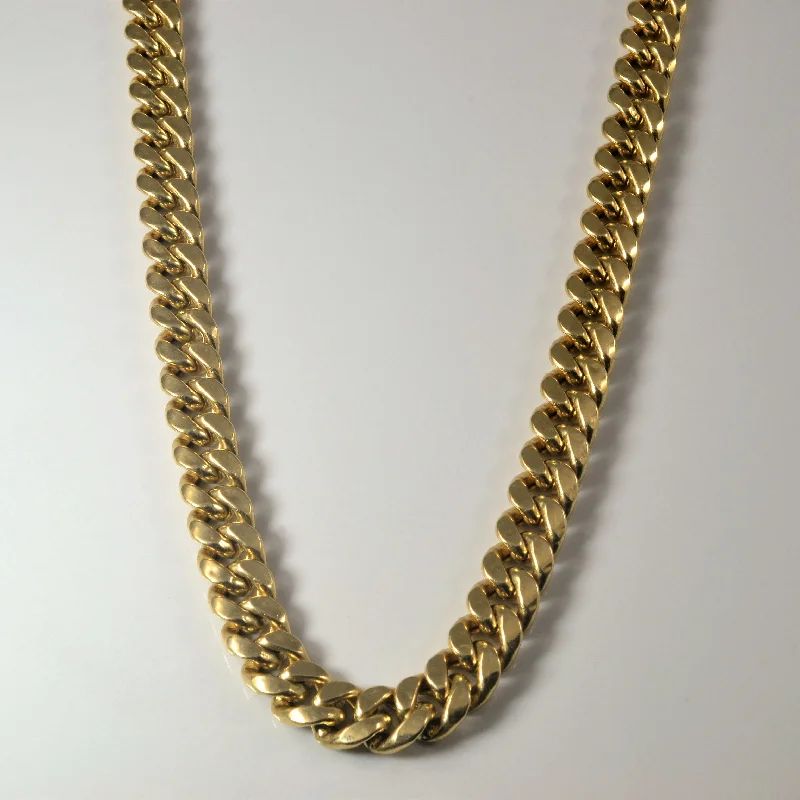 14k Yellow Gold Curb Chain | 26" |