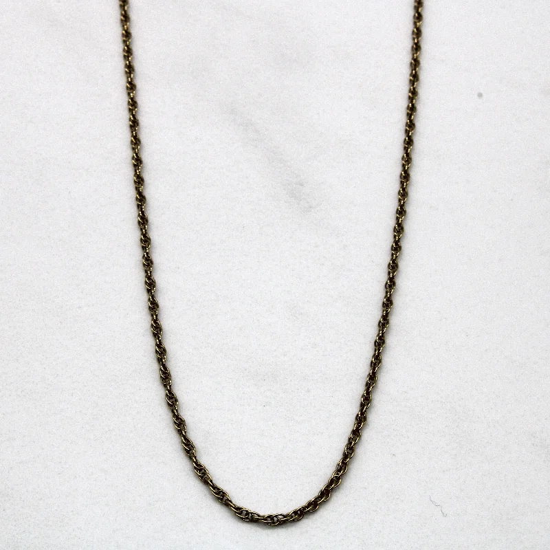 14k Yellow Gold Rope Chain | 19" |