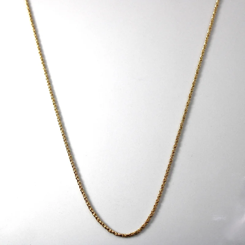 Discover Unique Jewelry With Special Limited-Time Offers Yellow Gold Rope Chain | 15"|