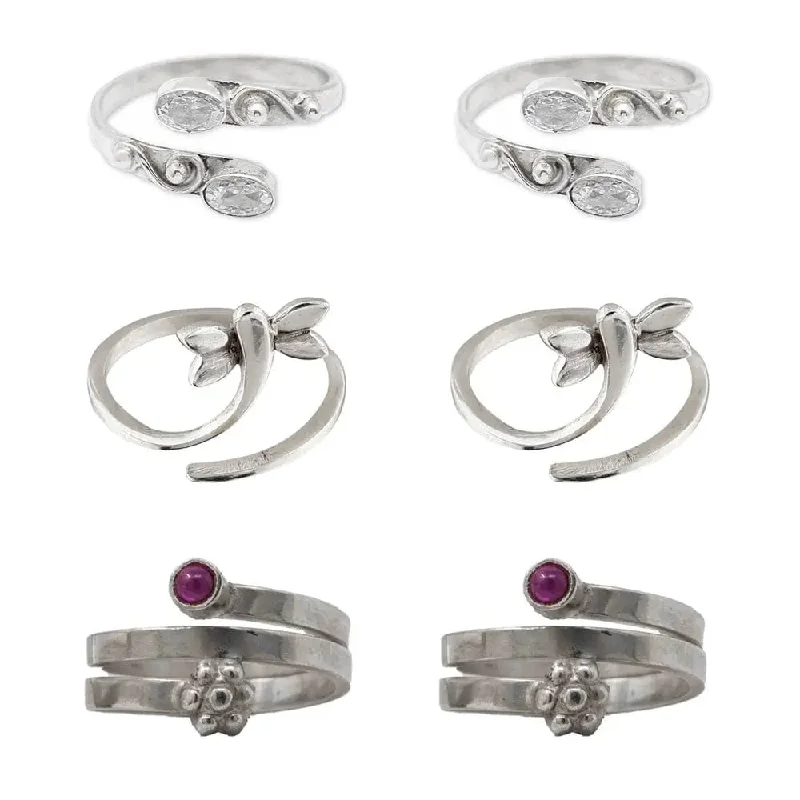 Bestselling Jewelry At Special Promotional Rates Set Of Three Silver Toe Rings (7) Bestselling Jewelry At Special Promotional Rates Set Of Three Silver Toe Rings (7)